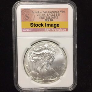 2013(S) Silver Eagle MS70 *NGC* (Struck at San Francisco Mint)