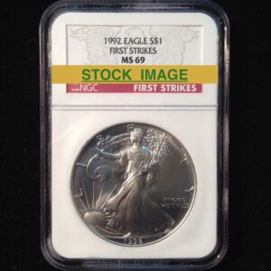 1992 Silver Eagle MS69 *NGC* **FIRST STRIKES**